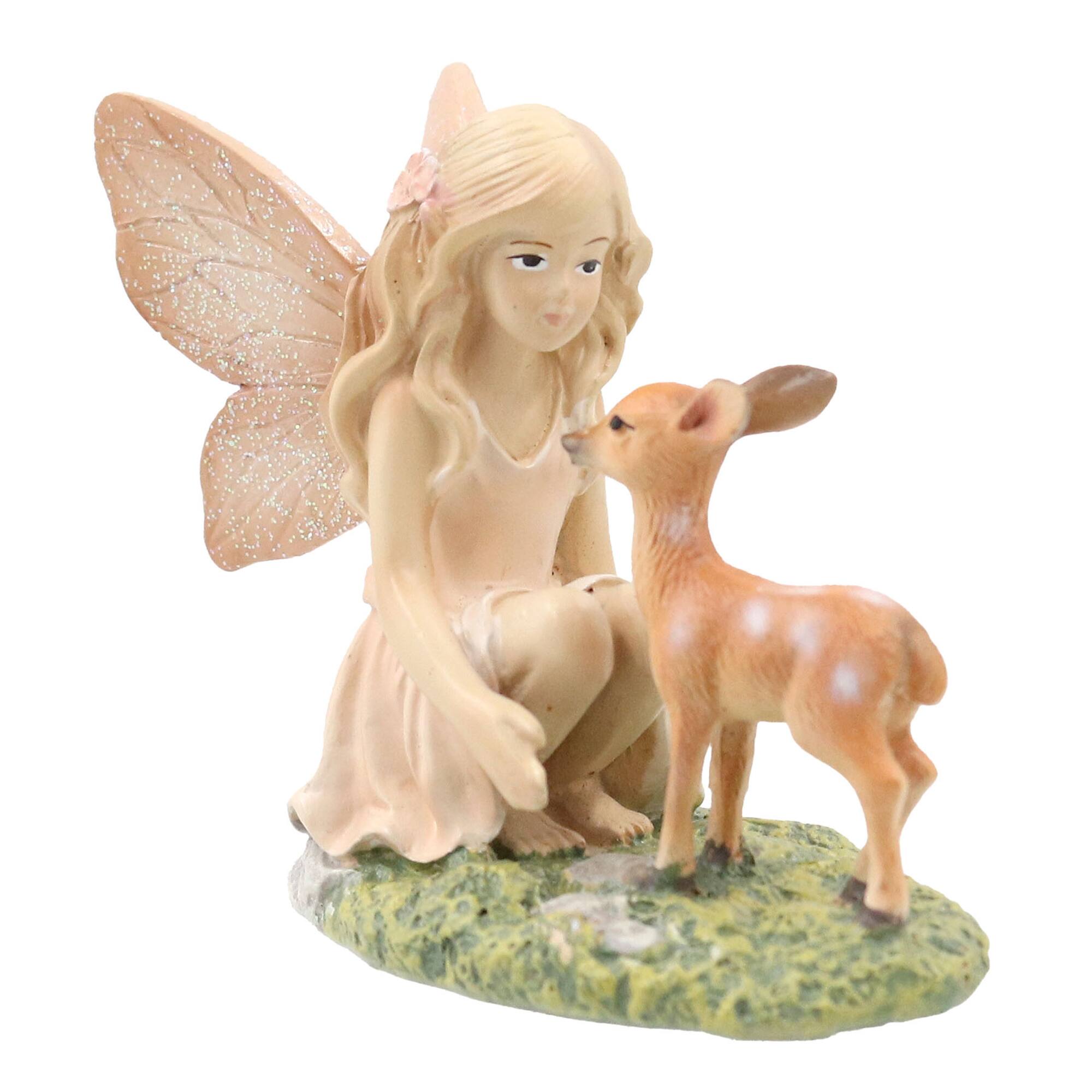Mini Fairy with Deer Decoration by Ashland®